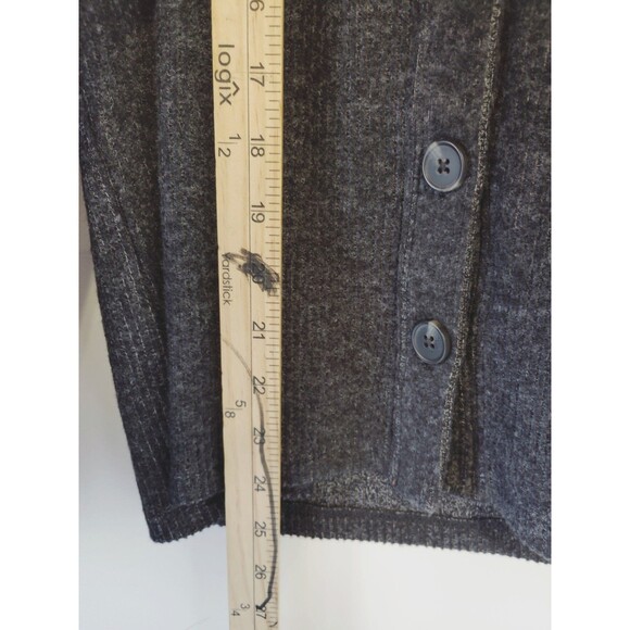 Banana Republic Ribbed gray Cardigan with button Size Small - Picture 6 of 7